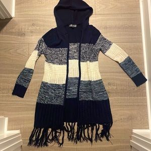 Fringe Striped Sweater